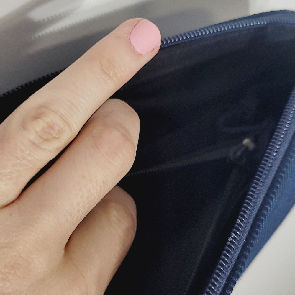 Goldco Vintage Blue Casual Cross Body Purse Shoulder Bag Zipper Conpartments - Picture 9 of 13